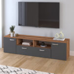 Suport TV Nuc VIVIMOS - Antracit, Lungime 181 cm